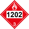Class 3 Numbered Placard Flammable Liquid, Dangerous Goods, Hazmat