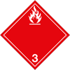 Class 3 Standard Placard Standard-Placard, Flammable Liquid, Dangerous Goods, Hazmat